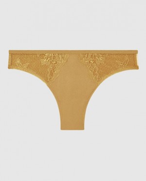 La Senza Cheeky Panty Women Underwear Gold | QJ14xjud
