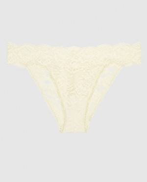 La Senza High Leg Cheeky Panty Women Underwear Cream | yWtjG8nq