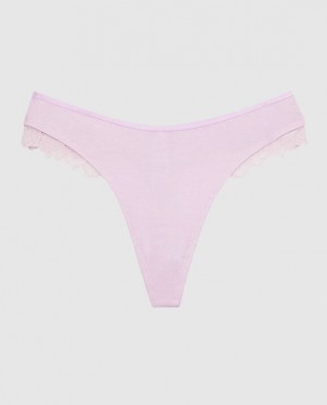 La Senza High Leg Thong Panty Women Underwear Purple | RuUjQKWV