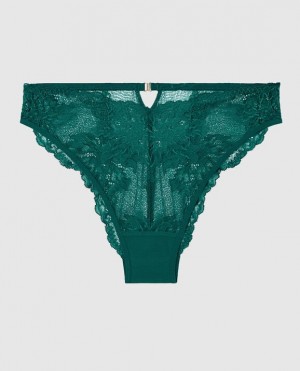 La Senza High Waist Cheeky Panty Women Underwear Green | VoPxmMNf