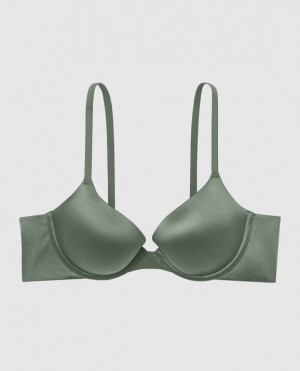 La Senza Lightly Lined Demi Women Bras Dark Forest | 2eoSi83A