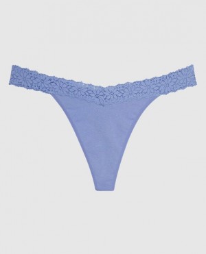 La Senza Thong Panty Women Underwear Blue | QobyhIt7
