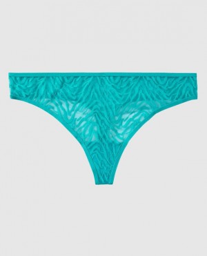 La Senza Thong Panty Women Underwear Turquoise | 7e9GljAh