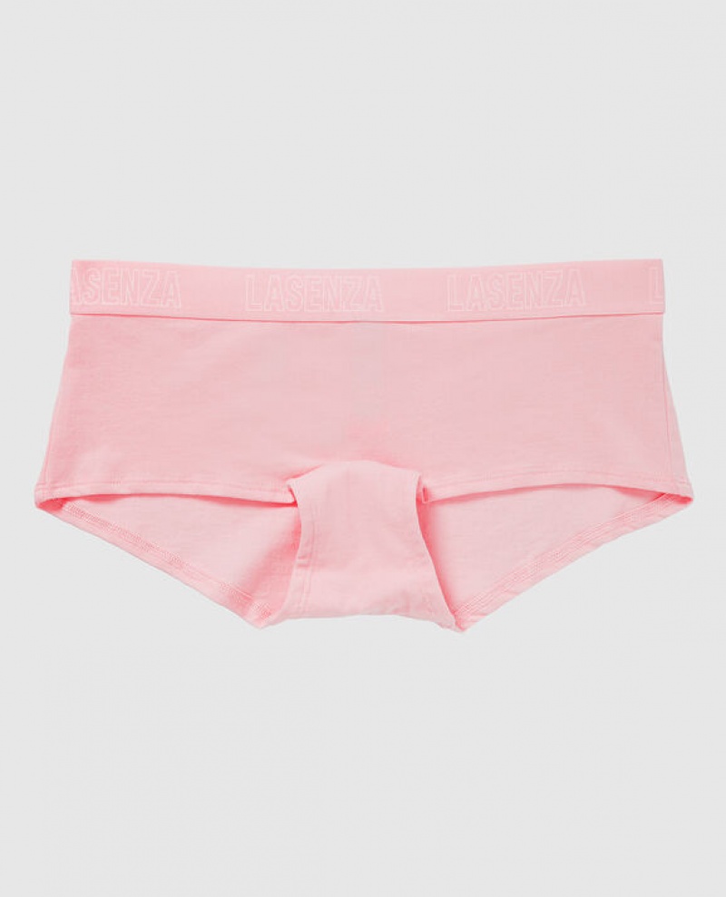 La Senza Boyshort Panty Women Underwear Pink White | VzUT6ki0