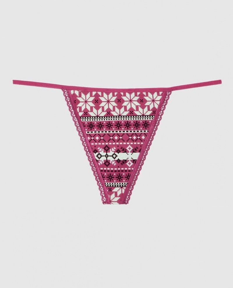 La Senza G-String Panty Women Underwear Pink | UEEv2ckj