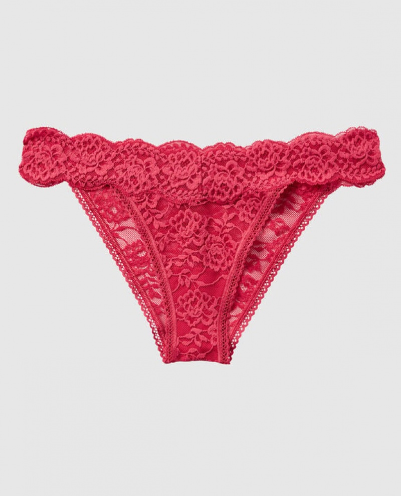 La Senza High Leg Cheeky Panty Women Underwear Sweet Raspberry | J9tu6HZp