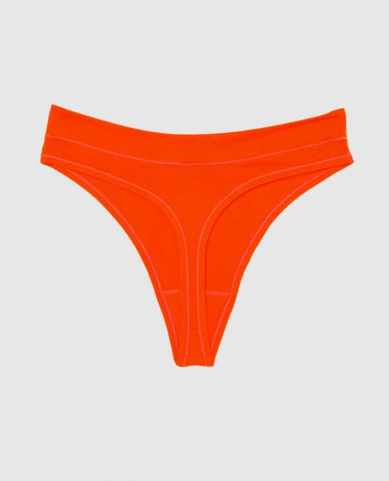 La Senza High Leg Thong Panty Women Underwear Hot Glow | 4zN0EeR5