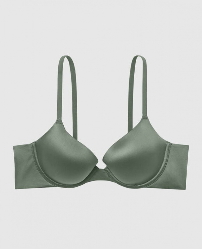 La Senza Lightly Lined Demi Women Bras Dark Forest | 2eoSi83A