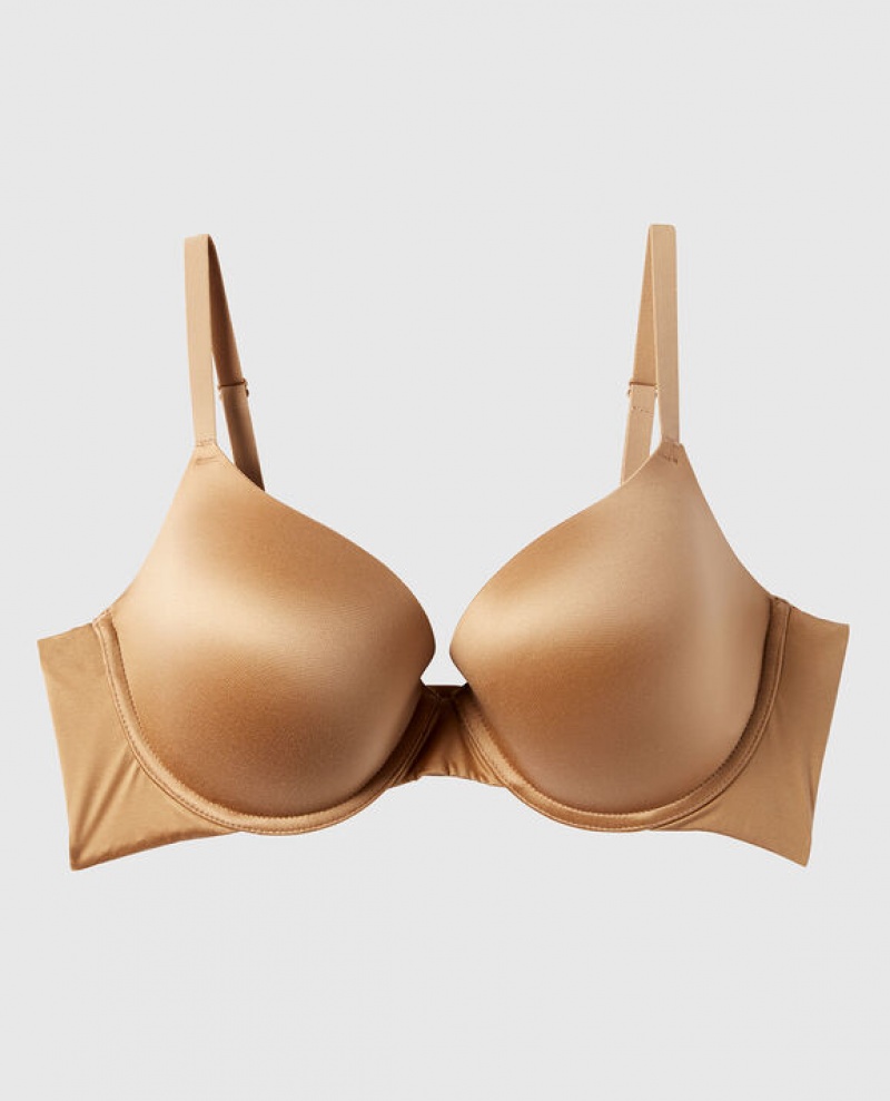 La Senza Lightly Lined Demi Women Bras Pecan | zOXBvCFg