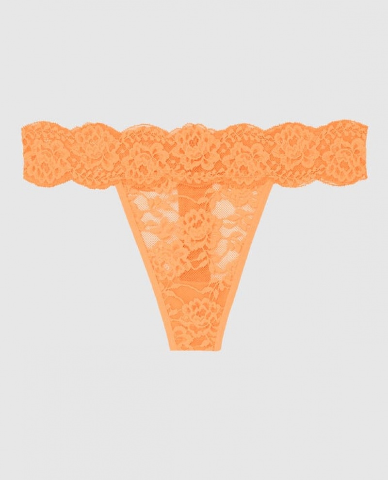 La Senza Thong Panty Women Underwear Apricot | bTQ0NCPk