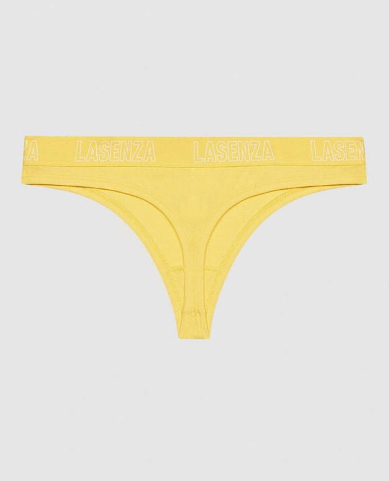 La Senza Thong Panty Women Underwear Cream | 1JAMGA3v