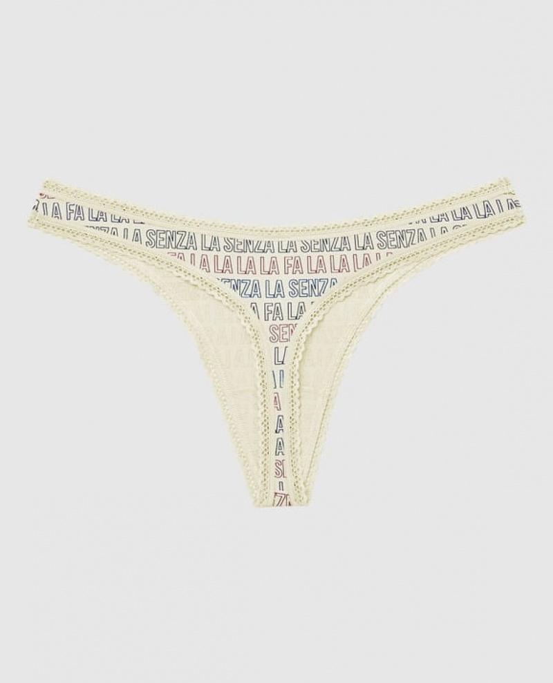 La Senza Thong Panty Women Underwear Festive LaSenza | 4zxP1BE2
