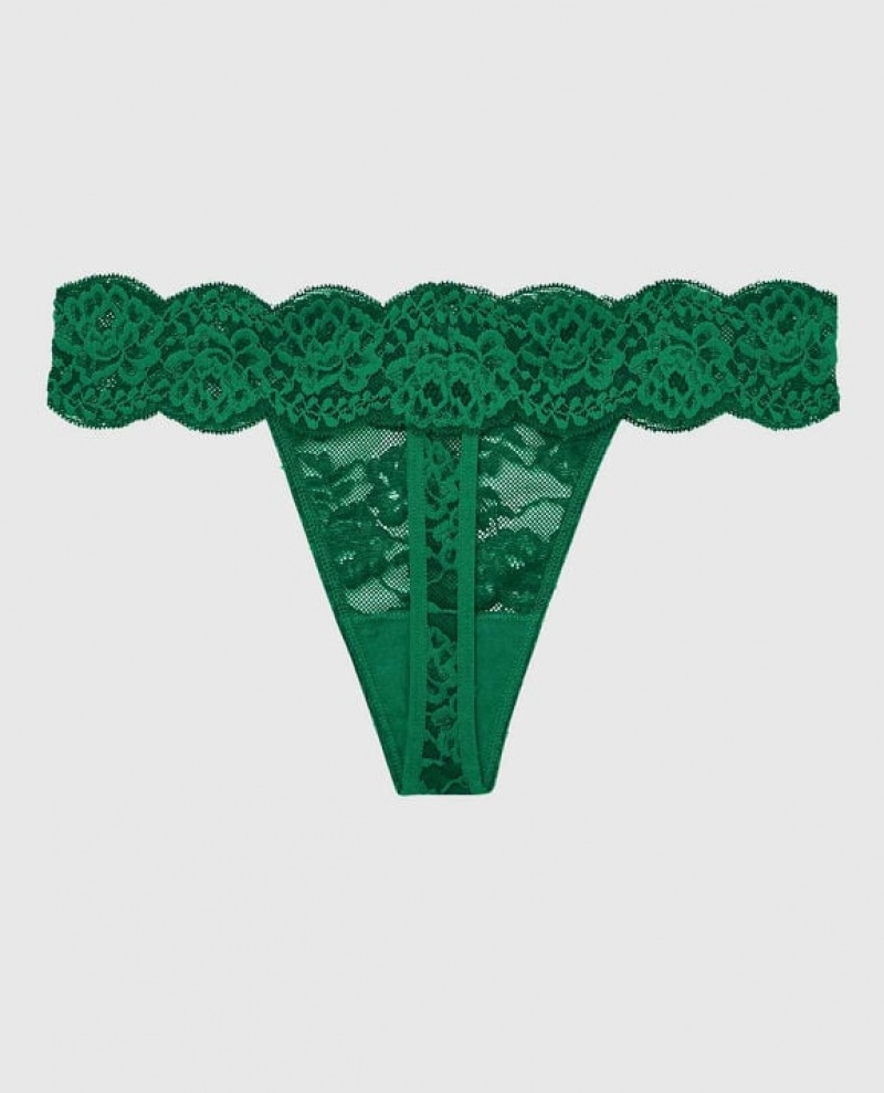 La Senza Thong Panty Women Underwear Green | rZxR4CEA