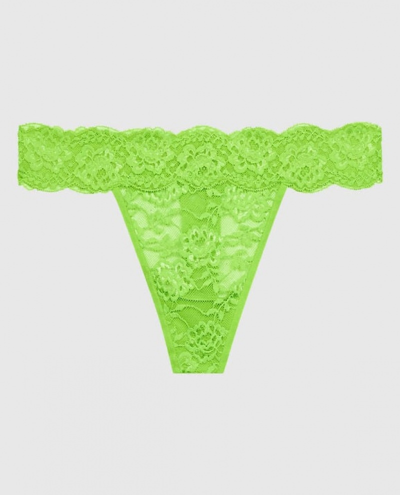 La Senza Thong Panty Women Underwear Light Green | XGJDh5se